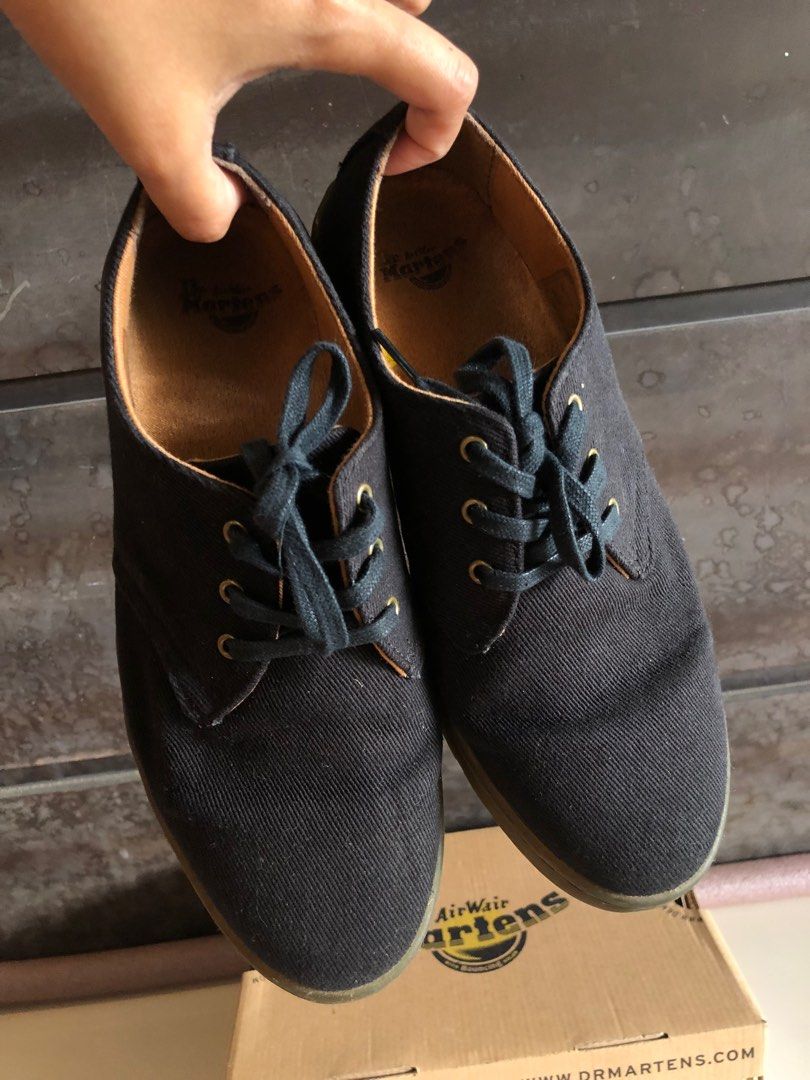 Dr. Martens Gizelle Overdyed Twill Canvas Shoes Men s Fashion Footwear Sneakers on Carousell