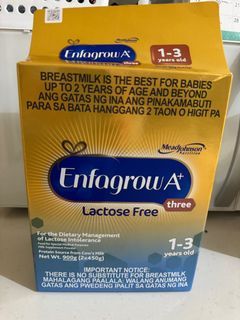 Enfagrow A+ Lactose Free 1-3years old