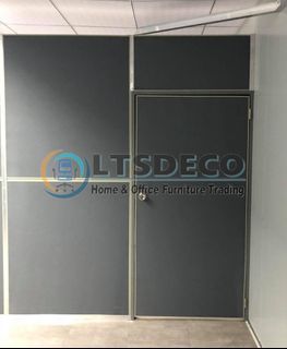 floor to ceiling high partition/ wall divider/ office partition with door / modular partition