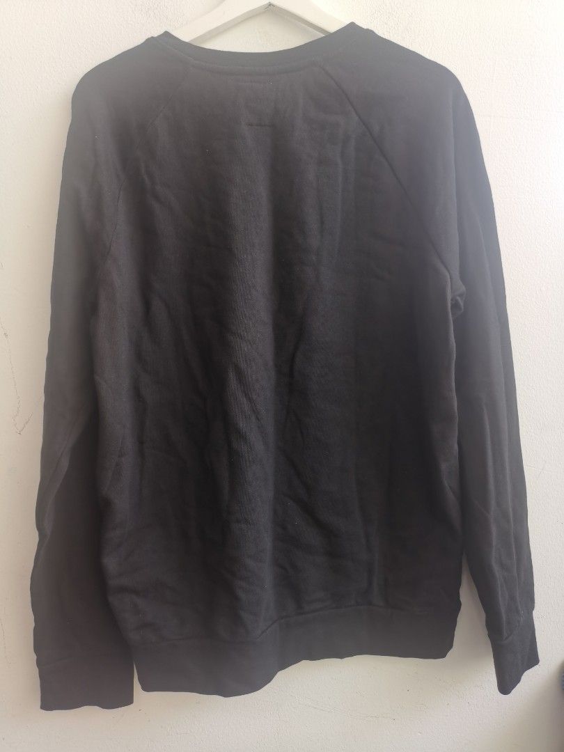 FOREVER 21 JEAN MICHEL BASQUIAT Men Fashion Long Sleeve Black Warm Pull Over Sweater Shirt