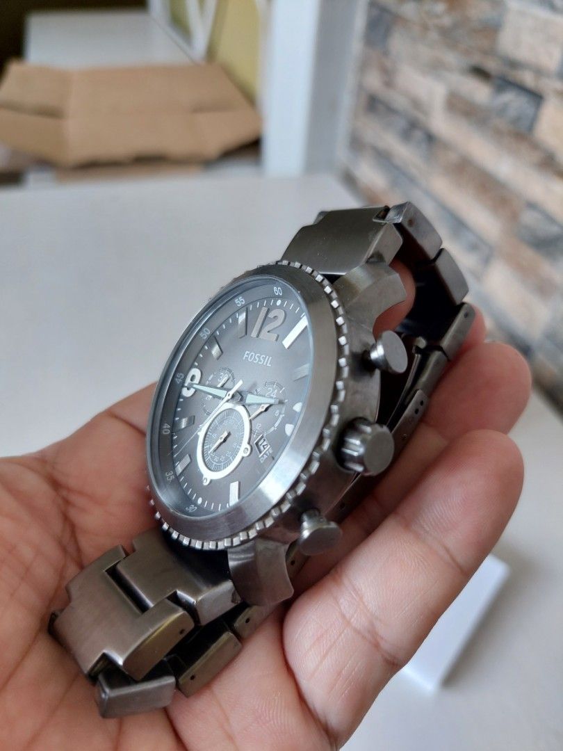 Fossil BQ1651 Gage Chronograph Smokey Grey Stainless Steel Watch