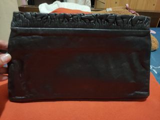 France Genuine Soft Leather Clutch