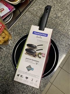 Frying pan non stick teflon tramontina sicilia 2 piece 28cm 24cm