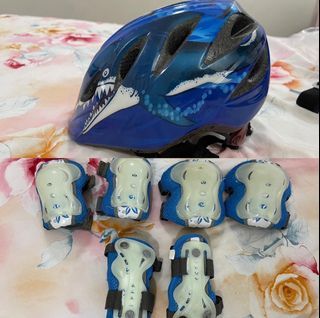 Giro Helmet and Micro Protectors for Biking Kids