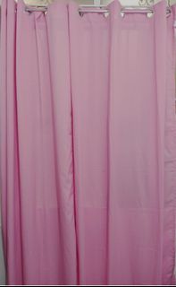 GOOD QUALITY PINK CURTAIN SUPERSALE