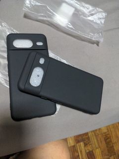 Google Pixel 8 thick camera protect matte black TPU case