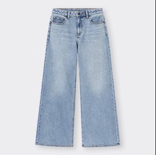 GU Wide leg jeans (denim blue)