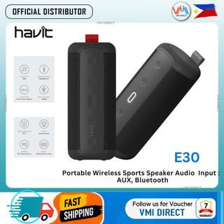 Havit HV-E30 Portable Wireless Speaker Waterproof and Shockproof Speaker Portable Speaker Sport Bass