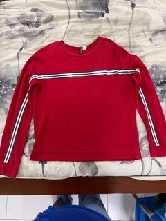 H&M Divided Red Blouse