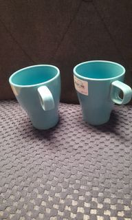 Ikea couple ceramic mug 4" set of 2