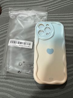 Brand New Iphone 15 Pro Max Blue Heart Case