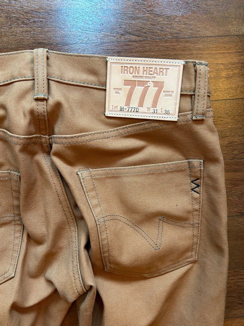 Iron Heart 777 (Slim Tapered) 17oz Duck Canvas, Men's Fashion