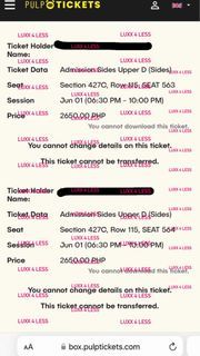 IU H.E.R. Concert Upper D seats (1 ticket available)