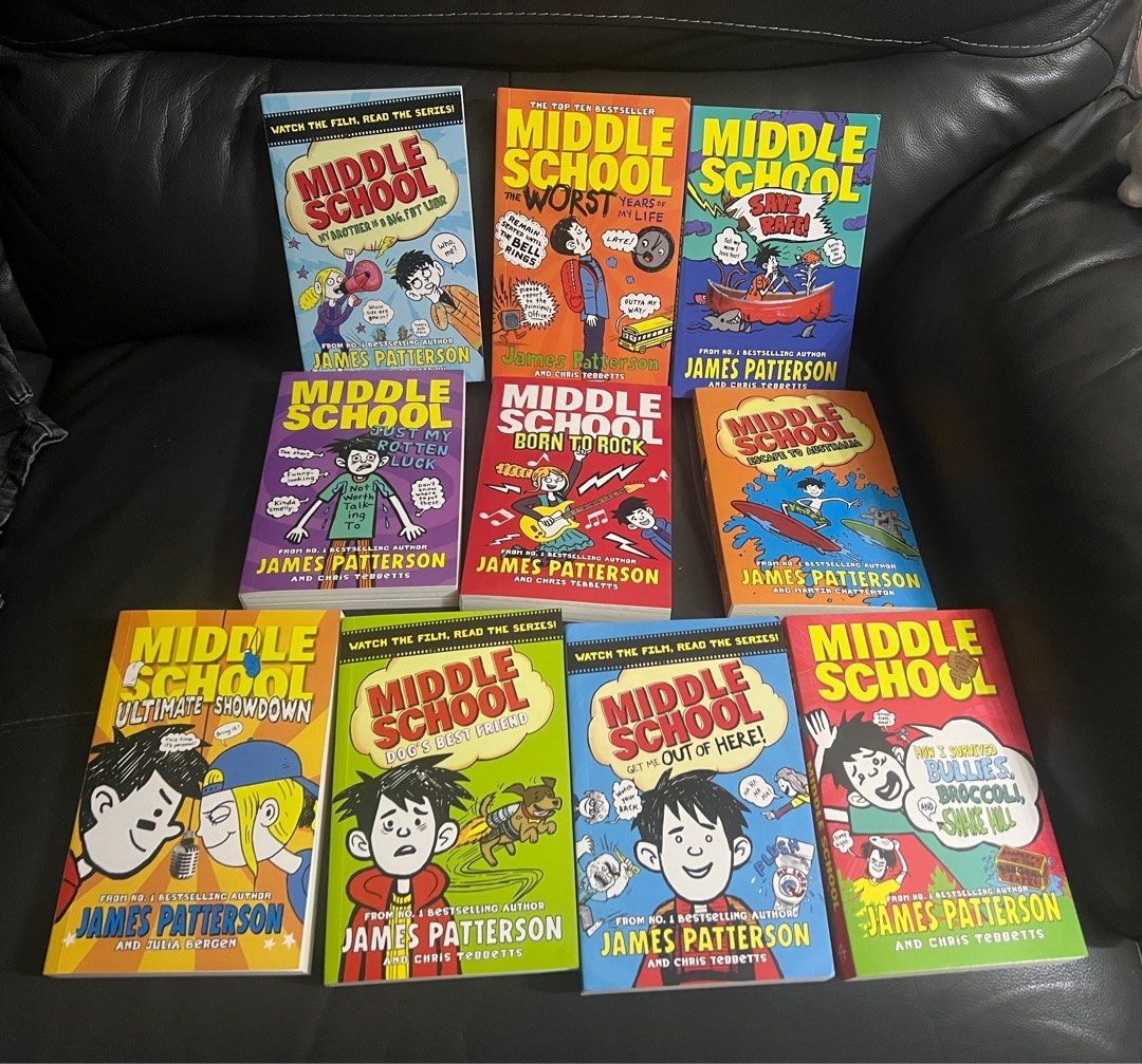 middle school シリーズ　10冊 洋書 Middle School by James Patterson 10冊 Middle School