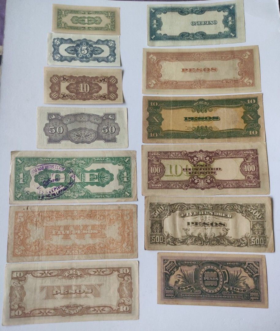 Japanese Invasion Money (JIM Notes) Complete Set, Hobbies & Toys ...