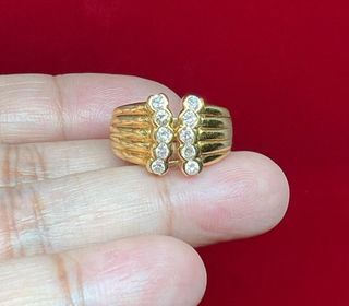 K18 JAPAN Gold Diamond Ring