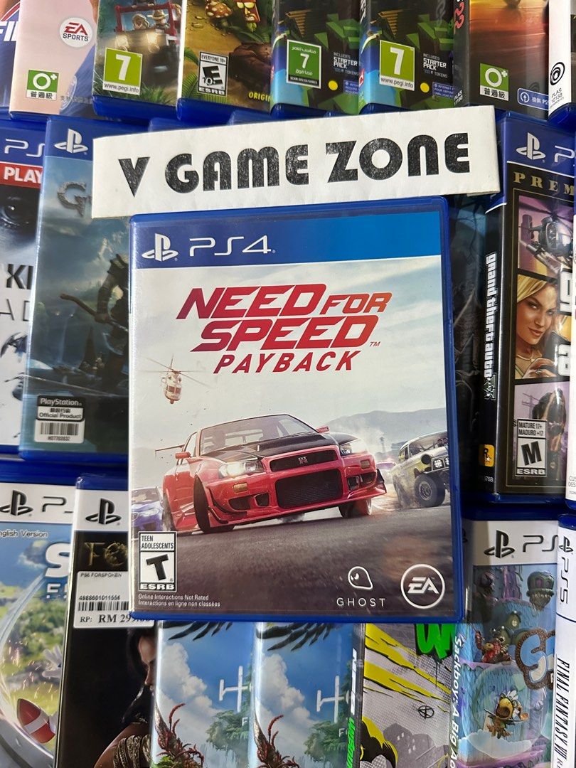 NFS Need for Speed Payback - Used Games Original CD Physical Game Disc for  PS4 PS5, Video Gaming, Video Games, PlayStation on Carousell