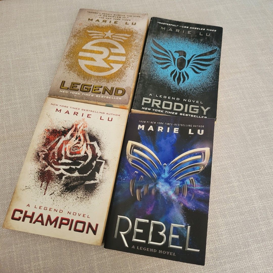 Legend Trilogy + Rebel by Marie Lu (Category: Storybooks) located in Paranaque City. Submitted by decluttering.pque (Listing ID 1303309692, Image 2). Description: Get all.