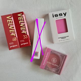Lip Tints and Blushes (Peripera, Romand/Rom&nd, Issy, Ever Bilena) [Sold individually]