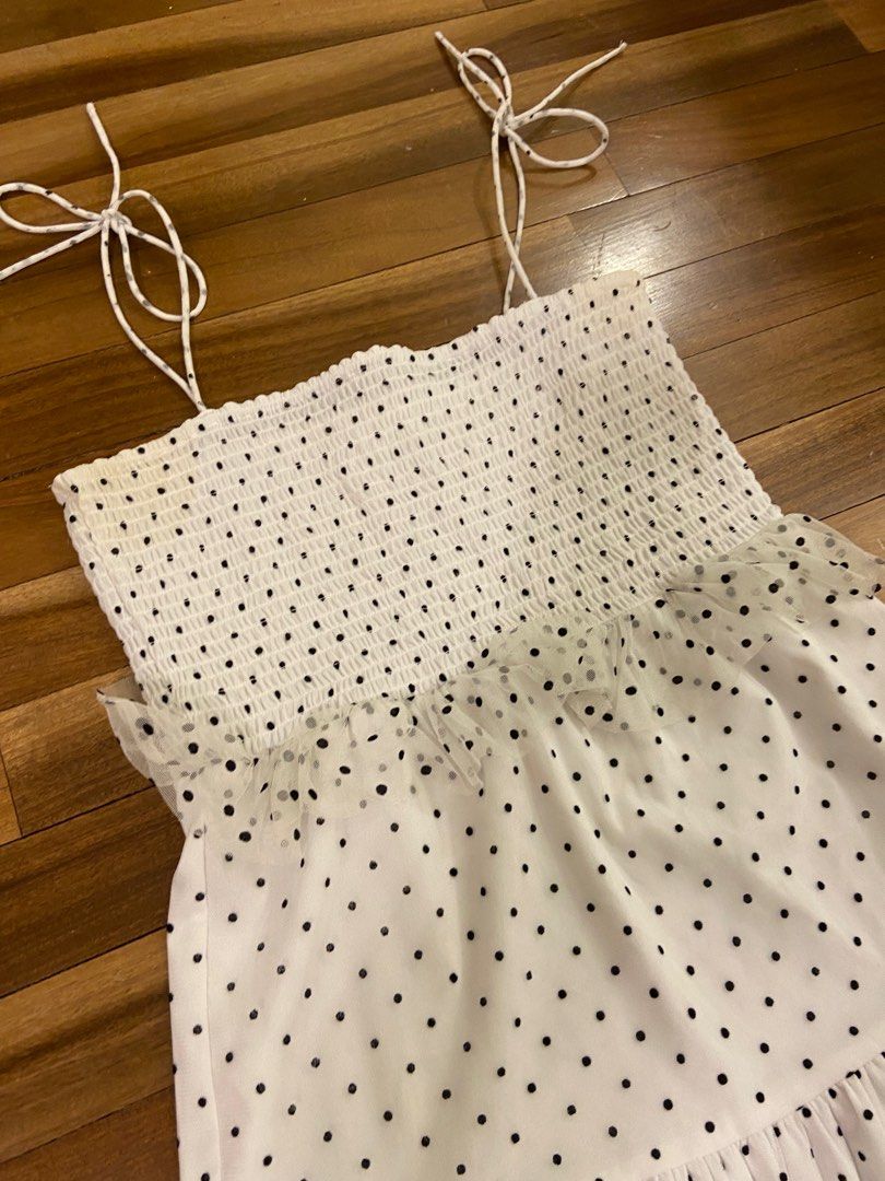 Revolve white polka dot dress deals