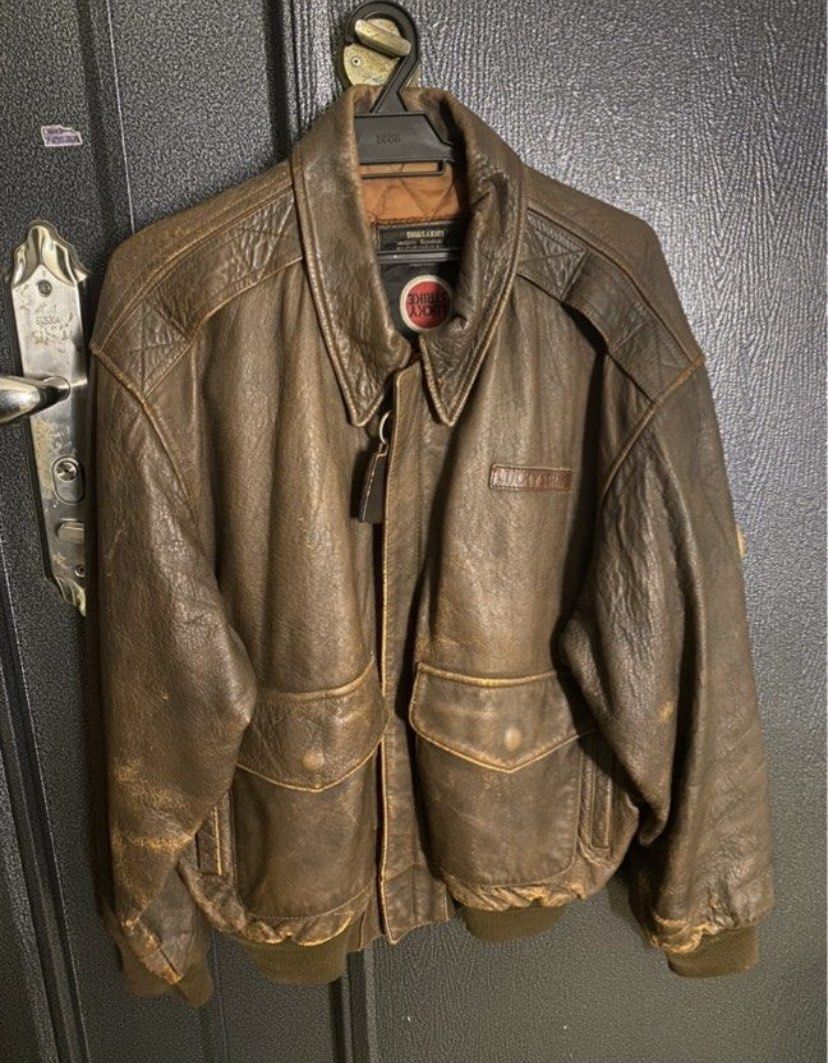 Lucky Strike Leather Jacket, Men's Fashion, Coats, Jackets and ...