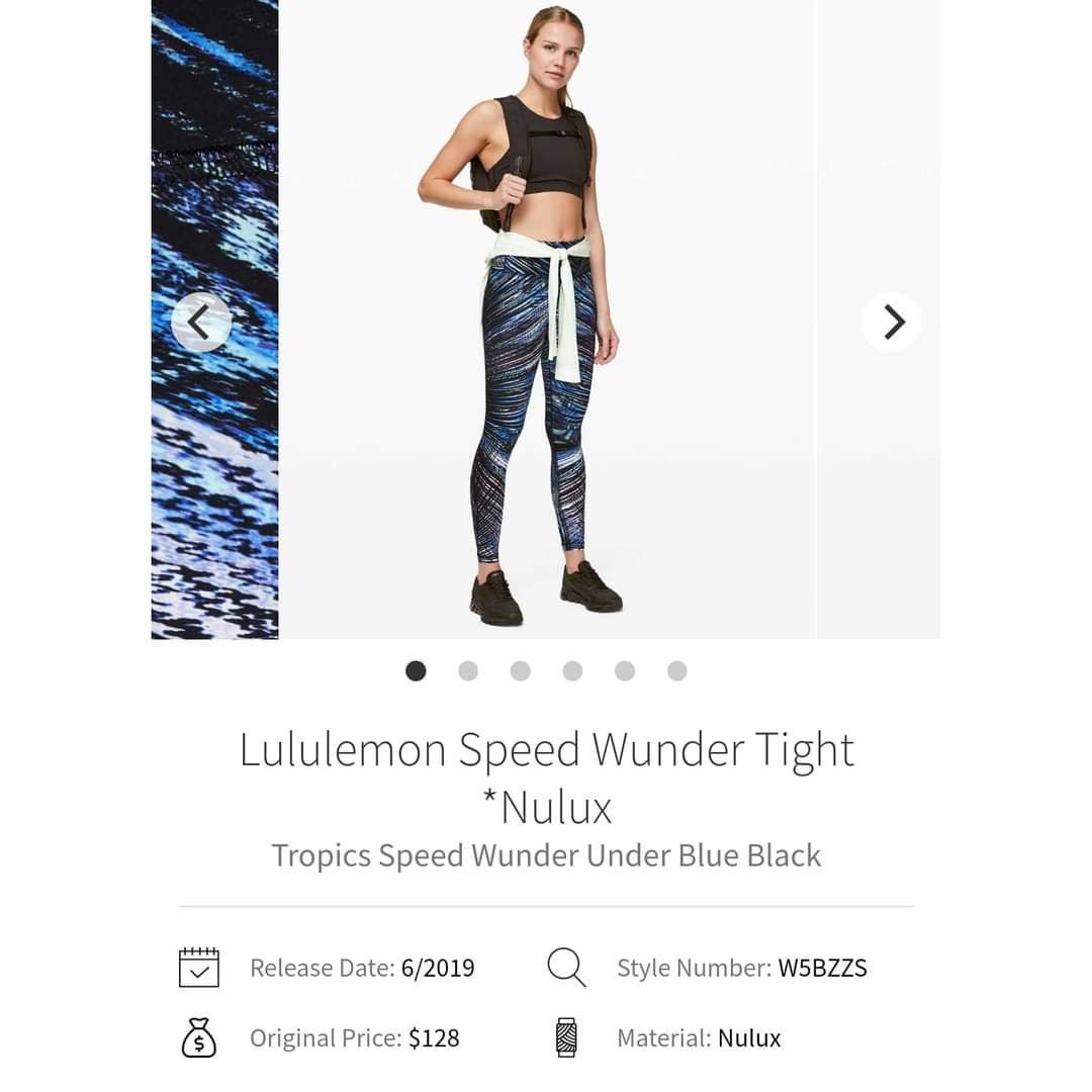 LULULEMON SPEED WUNDER TIGHT *NULUX -LEGGING SPORT WANITA(5074