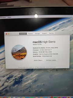 Macbook Pro Retina 13inch  Early 2015