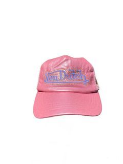Metallic pink von dutch cap