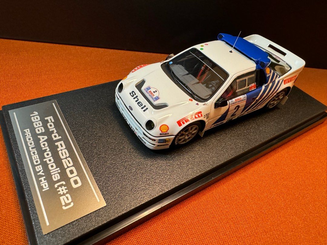 HPI MIRAGE 1/43 Ford RS200 1986 Acropolis #6 ミニカー（Ford
