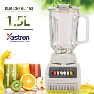 MK ASTRON BL-153 1.5 Liters Glass Juicer Blender For Vegetable Fruits Shake Food Processor