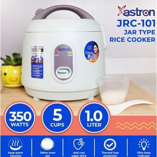 MK ASTRON JRC-101 1L 5 Cups 350W 3-4 Person Small Anti Rust Electric Rice Cooker Jar Type