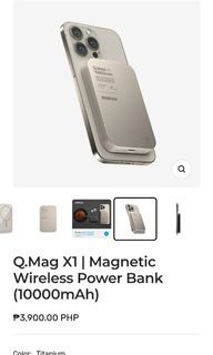 Momax x1 | magnetic wireless Power Bank 10,000mah