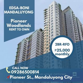 MOVE IN! 1-2BR 25K mo. RFO Rent to Own Mandaluyong Condo in Ortigas Qc Edsa Pioneer Woodlands nr Makati Ortigas BGC lifetime ownership