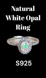 Natural White Fire  Opal S925
