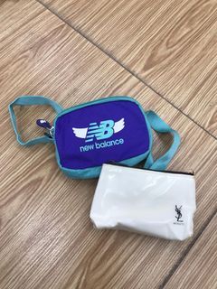 NB sling bag & YSL waterproof makeup pouch