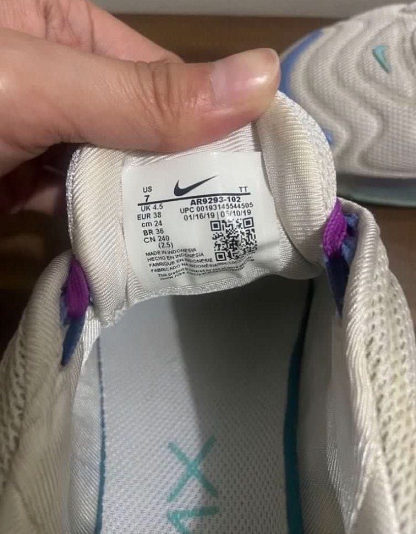 Nike AirMax 720 (Category: Sneakers) located in Quezon City. Submitted by bleu_decluttering (Listing ID 1303278244, Image 3). Description: Original price: 9,500 RFS: Declutter .