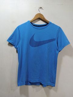 Nike Big Swoosh Blue Drifit , Dri-Fit , Drifit Shirt , Dri-Fit Shirt , Drifits , Dri-Fits , Shirt , Shirts , Tee , Tees , Branded