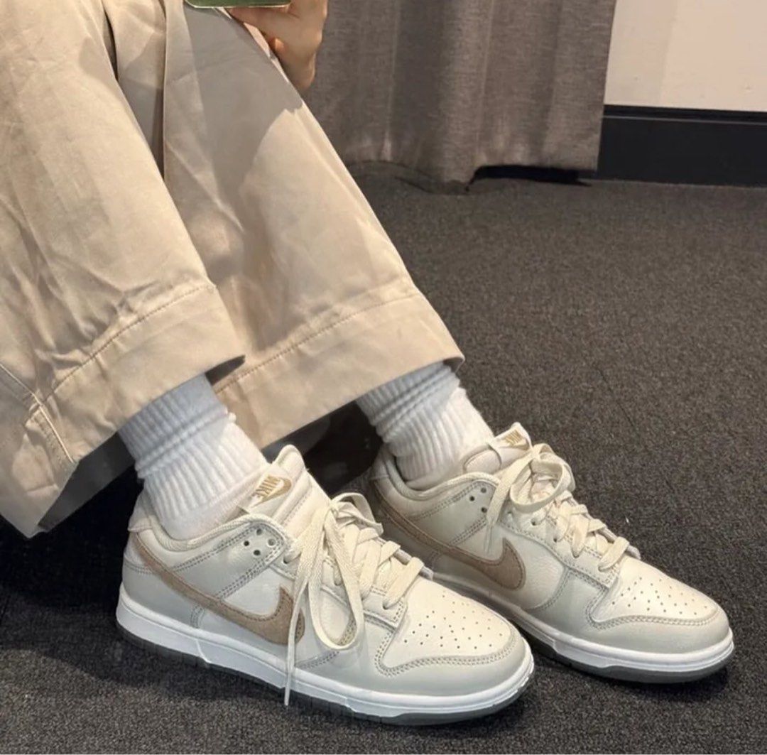 Nike Dunk Low Phantom Khaki Light Bone, Women's Fashion, Footwear ...