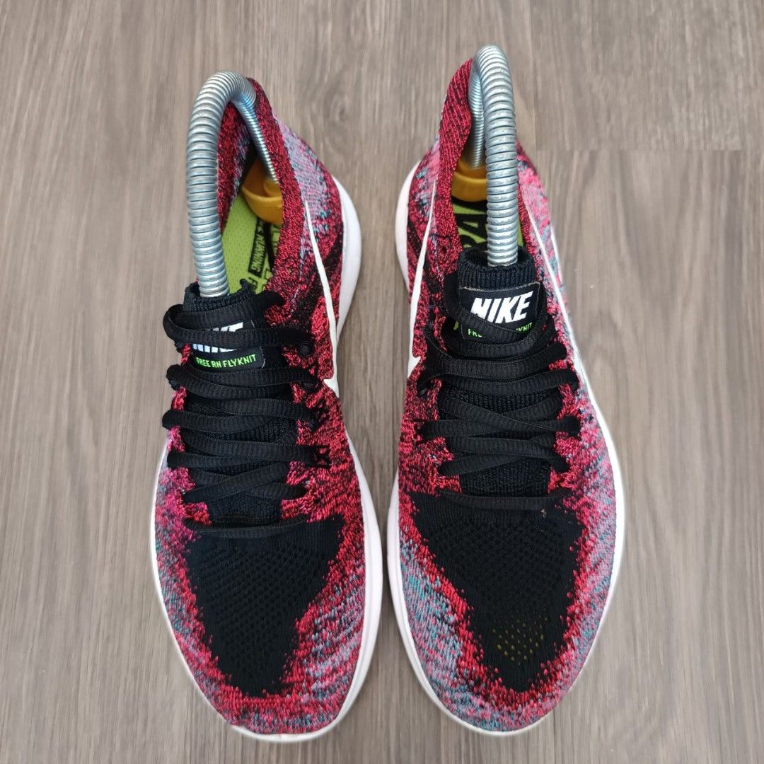Nike Free RN Flyknit Red 3.5UK 23CM Women s Fashion Footwear Sneakers on Carousell