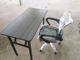 office chair and folding table
