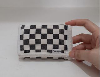 Orig💯 VANS  Checkboard   Canvas  tri fold Wallet