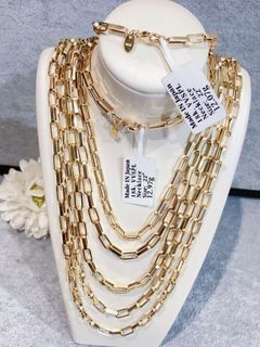 Paperclip Chain 18k japan gold