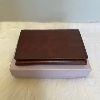 Paul Smith Brown Bifold Leather Card Holder Wallet