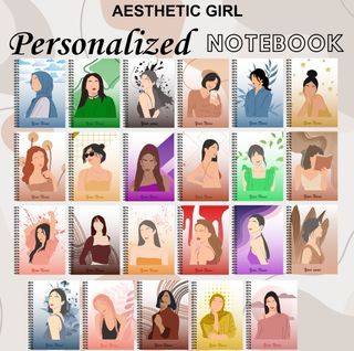 Personalized Notebook (Aesthetic Girl)