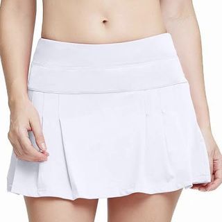 Pleated Tennis/Golf Skirt in White