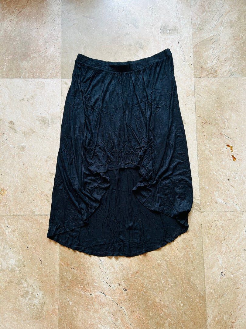 Plus Size Forever 21 Midi Skirt Low Back Black Women s Fashion Bottoms Skirts on Carousell