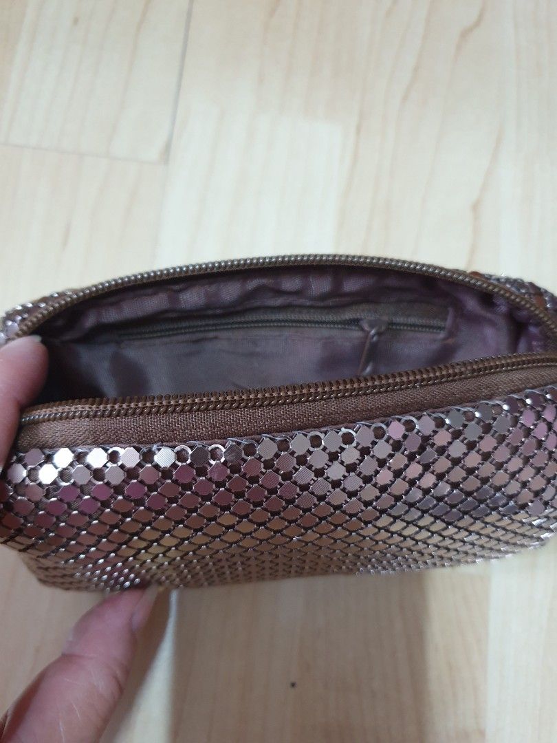 Pouch (Category: Purses & Pouches) located in Singapore. Submitted by jeanwyk (Listing ID 1303315684, Image 3). Description: Branch new soft mesh pouch . can be used as a evening bag or cosmetics pouch. Good quality. Decluttering Good buy. size: 6.5x4 inch.