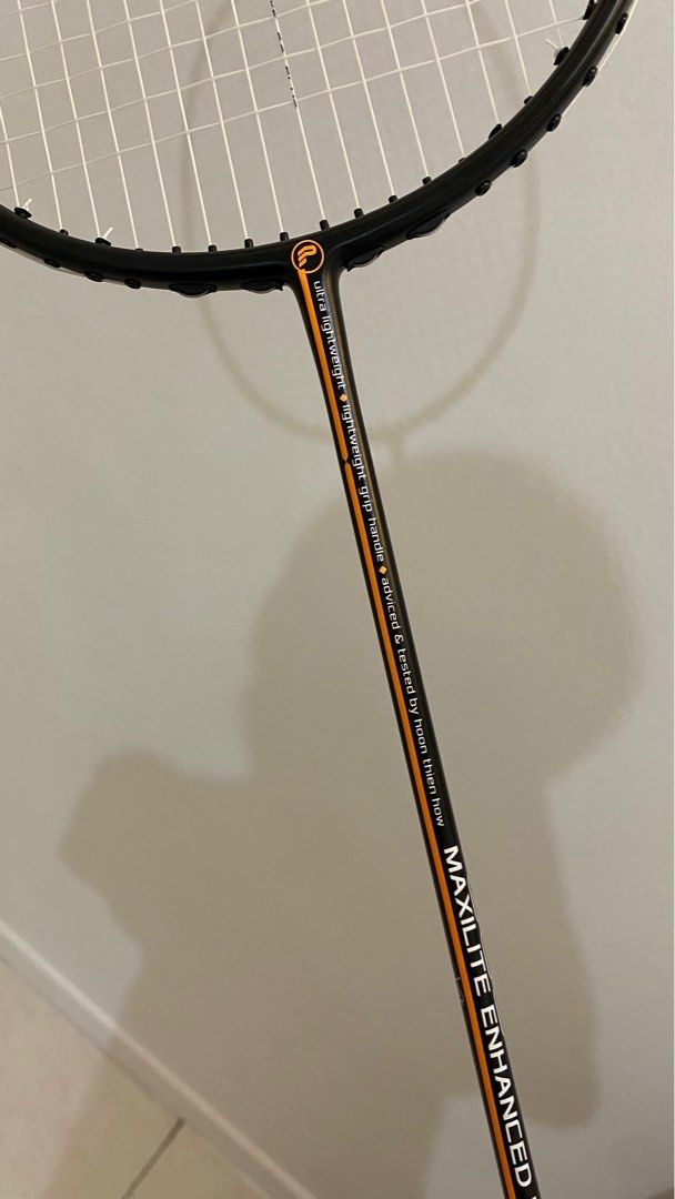 Protech (Category: Racket & Ball Sports) located in Cyberjaya. Submitted by likscepr (Listing ID 1303408576, Image 3). Description: Maxilite enhanced dx Tested by hoon thein how 7U tarik 27.