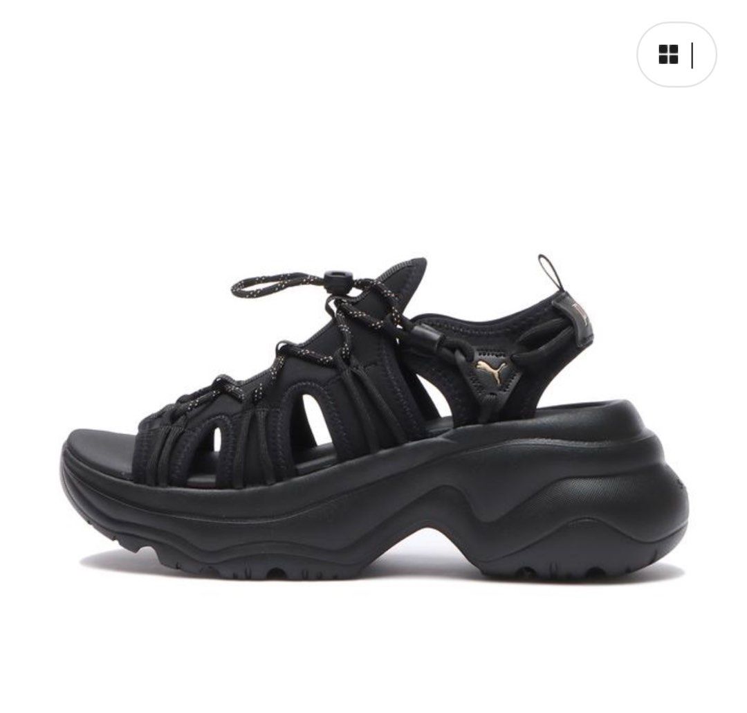 puma cilia wedge sandals black