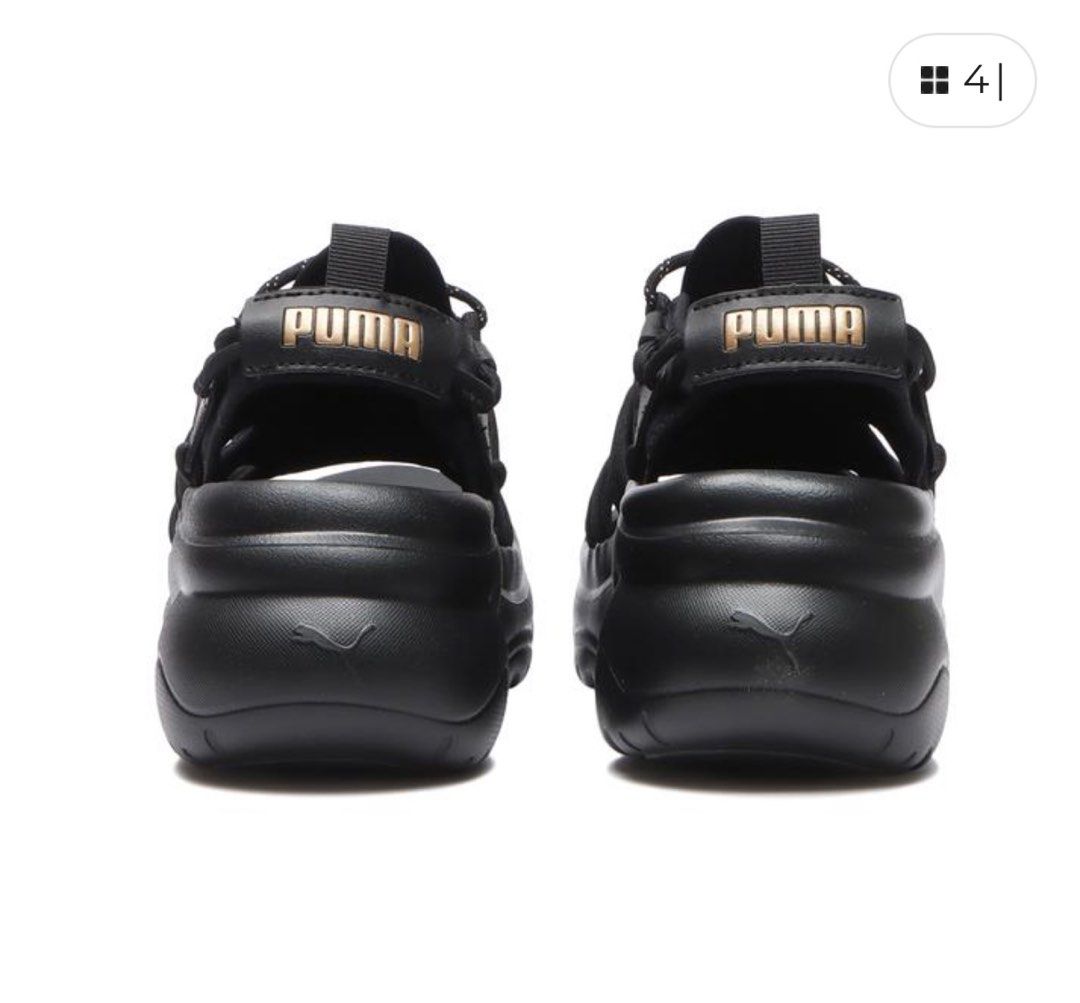 国内配送 PUMA CILIA WEDGE SANDAL BLACK PUMA プーマ CILIA WEDGE SANDAL シリア ウェッジ サンダル